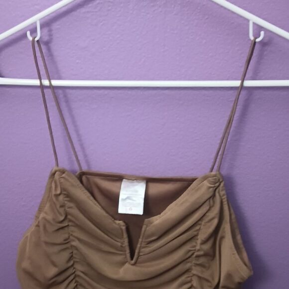 EUC Brown Dress Up Tank - Picture 2 of 4